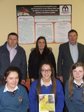 Pupils from Desmond College with a display about their entry for the Young Scientist Exhibition. Click here for further information. Pupils from Desmond College with a display about their entry for the Young Scientist Exhibition. Click here for further information.